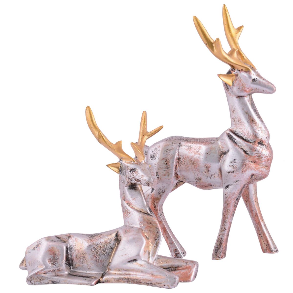 Resin Deer Head Showpiece Animal Figurine for Table Top Good Luck Vaastu Statue - Image 3