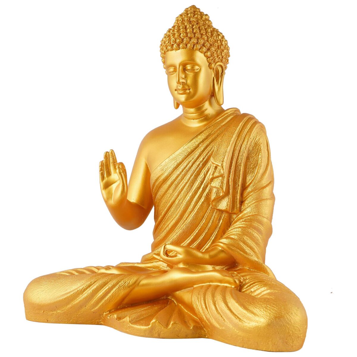 Buddha Idol Statue Showpiece Gift Gifting Item Polystone Home Decor Decoration - Image 3