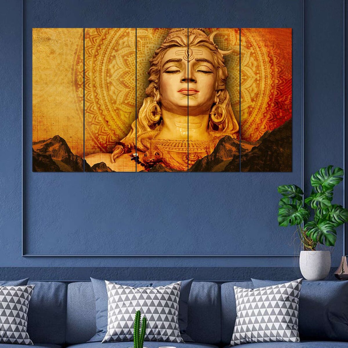 SET OF 5 DIGITAL WALL PAINTING