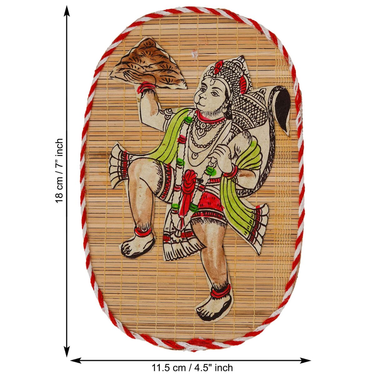 Bamboo Hand Crafted Wall Hangings Of Hanuman Ji For Home Decor | Bamboo Art For Wall Decor