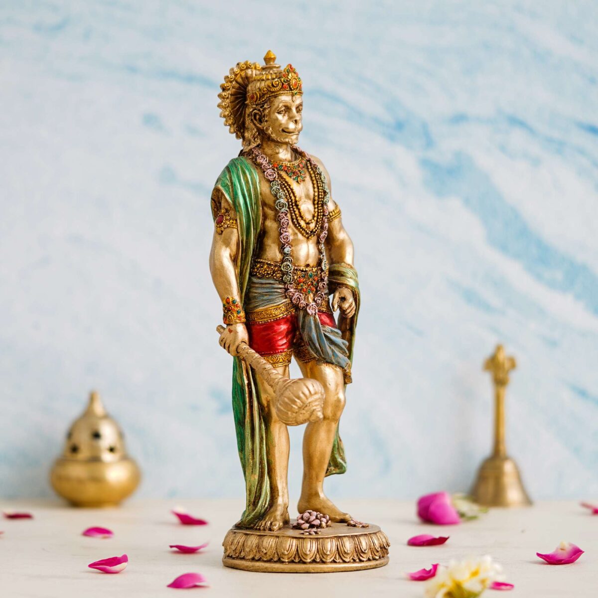 Hanuman Ji murti for Pooja Room I Hanuman Statue I Home Temple Decoration Items Lord Hanuman Statue for Home Temple Hotel - Image 3