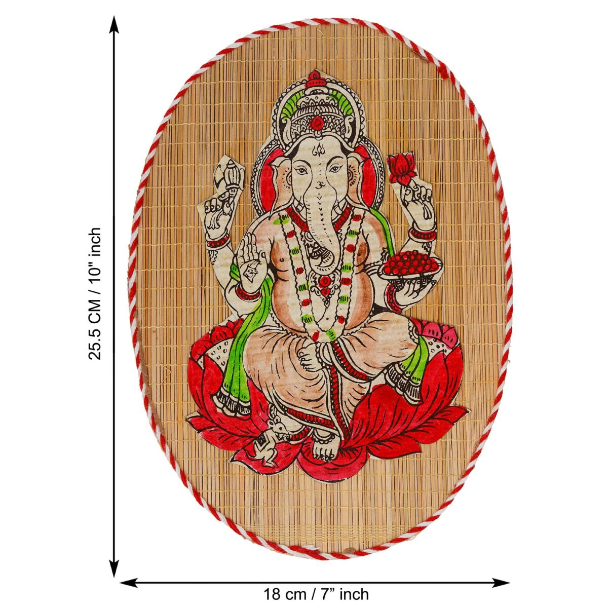 Bamboo Hand Crafted Wall Hangings Of Ganesh Ji For Home Decor | Ideal Gifts For Wedding And Festival - Image 4