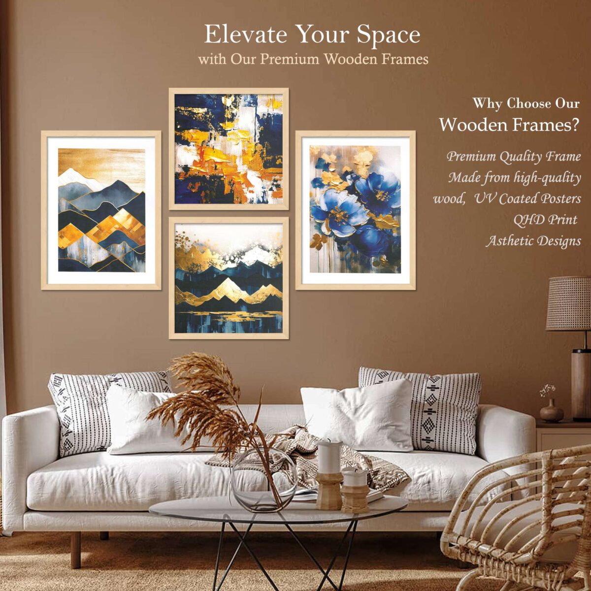 SET OF 4 DIGITAL WALL PAINTING - Image 2